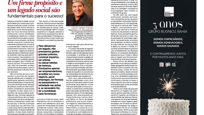 Membros do Business Bahia são destaques na nova edição da revista Let’s go