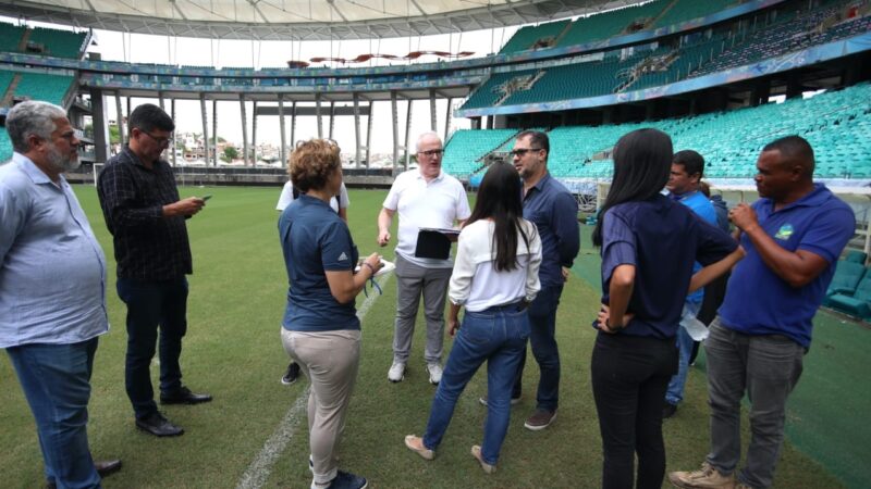 Casa de Apostas Arena Fonte Nova recebeu a delegação da FIFA nesta quinta-feira