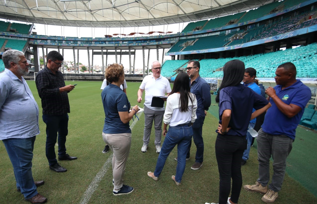 Casa de Apostas Arena Fonte Nova recebeu a delegação da FIFA nesta quinta-feira