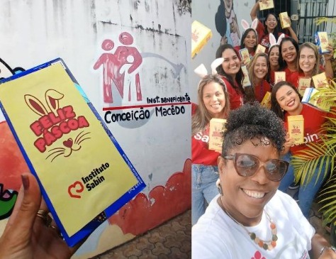 Instituto Sabin leva afeto e brincadeiras em ação em Salvador