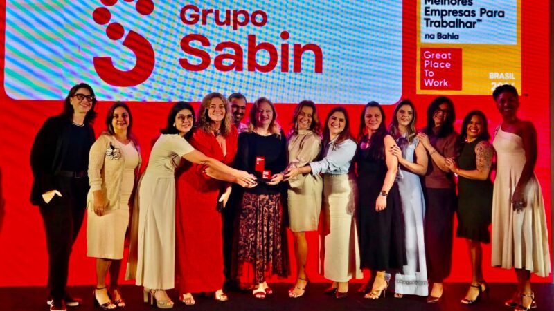 Sabin conquista GPTW como uma 10 melhores empresas para se trabalhar na Bahia e reforça cultura voltada às pessoas